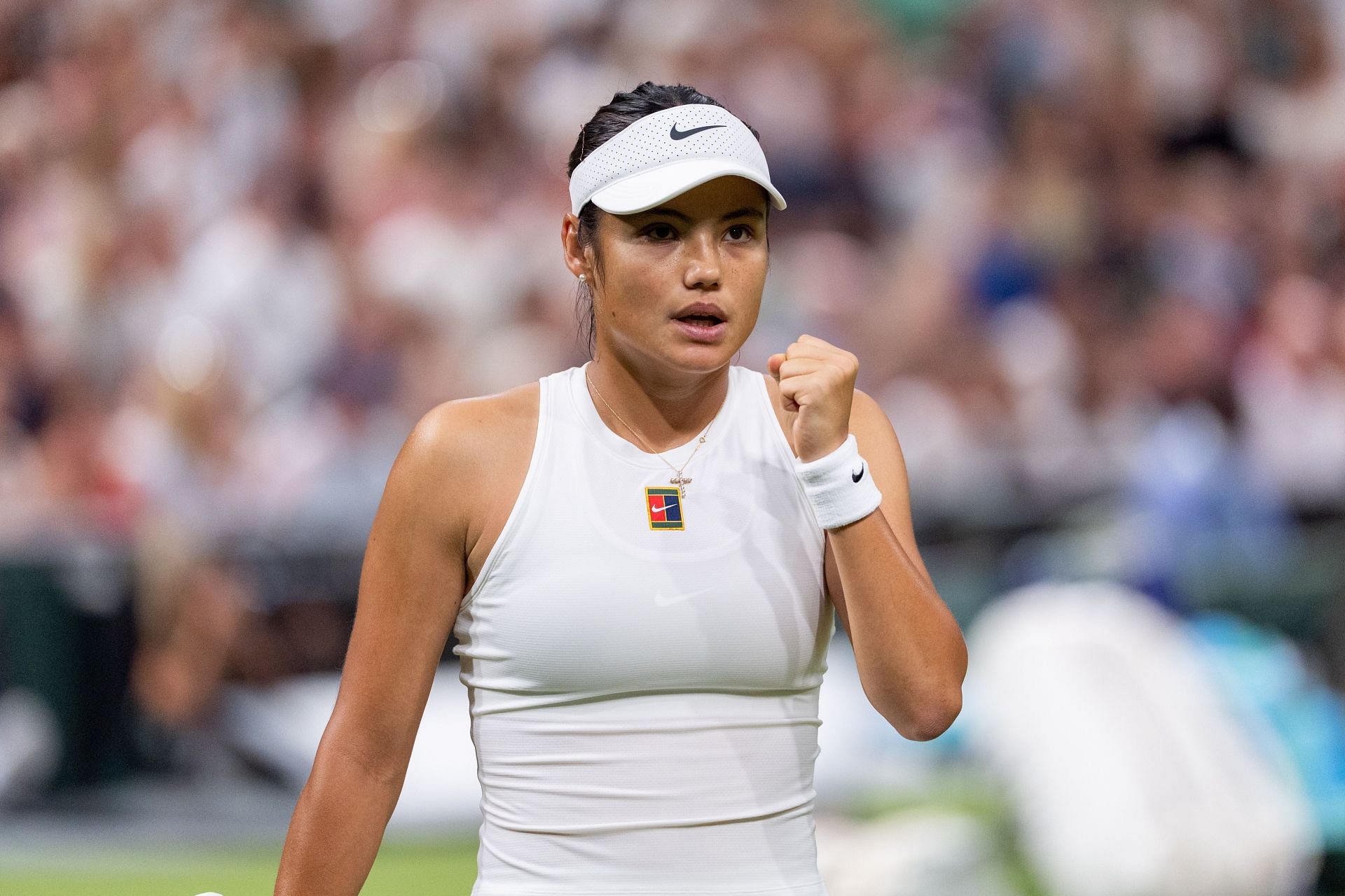 Emma Raducanu pictured at the 2025 Wimbledon Championships | Image Source: Getty